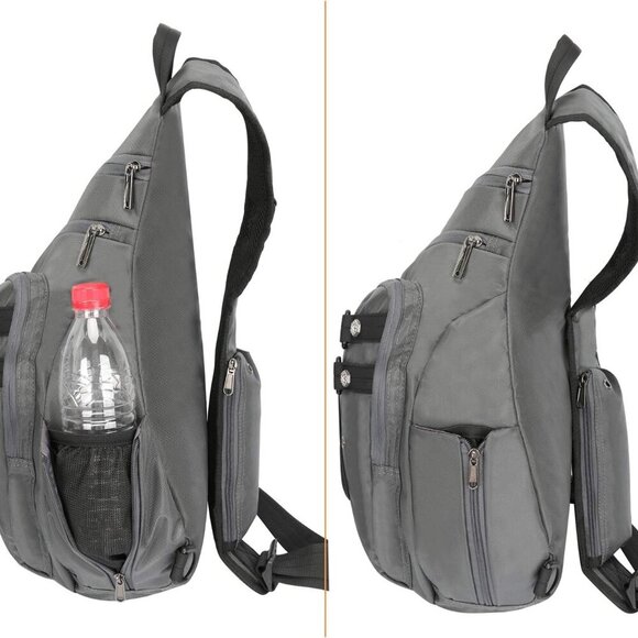 Advanced Sling Backpack in Elegant Gray - Perfect for Active Lifestyles - Picture 4 of 6